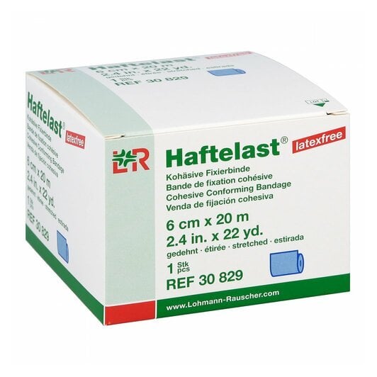 Haftelast Fixierb.koh s.latexfrei 6 cmx20 m blau