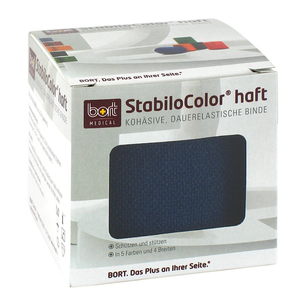Bort StabiloColor haft Binde 6 cm blau