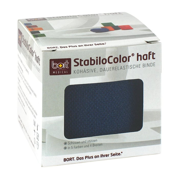 Bort StabiloColor haft Binde 6 cm blau