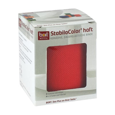 Bort StabiloColor haft Binde 8 cm rot