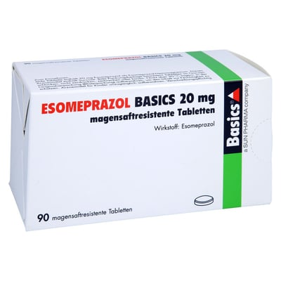 Esomeprazol Basics 20 mg magensaftr. Tabletten Produktbild 1