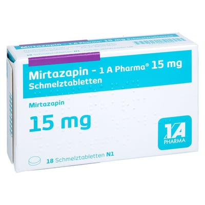 Mirtazapin - 1 A Pharma 15mg Schmelztabletten