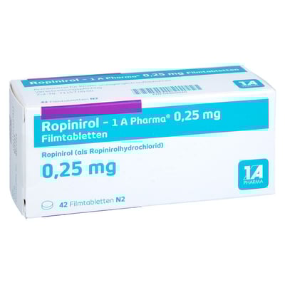 Ropinirol - 1 A Pharma 0.25mg Filmtabletten