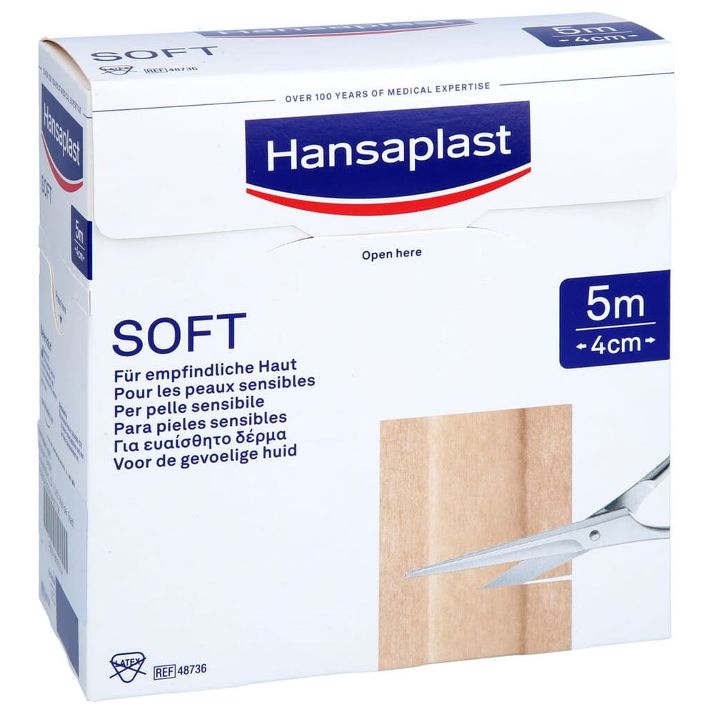 Hansaplast Soft 5mx4cm Rolle