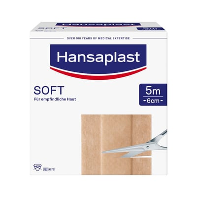 Hansaplast Soft 5mx6 cm Rolle