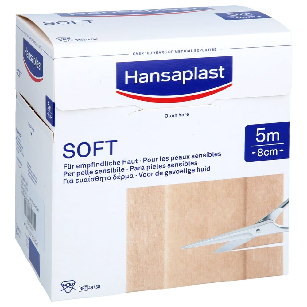 Hansaplast Soft Pflaster 8 cmx5 m Rolle
