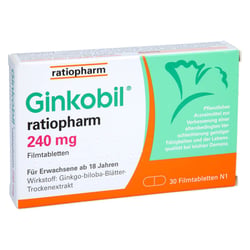 Ginkobil ratiopharm 240 mg mit Ginkgo biloba