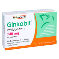Ginkobil ratiopharm 240 mg mit Ginkgo biloba