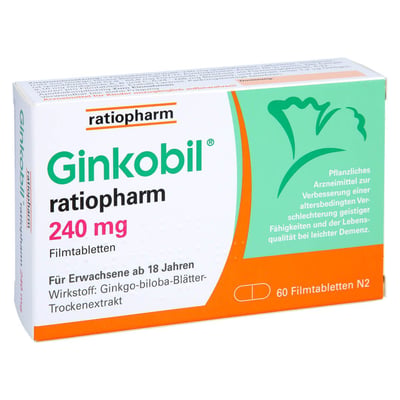 Ginkobil ratiopharm 240 mg mit Ginkgo biloba