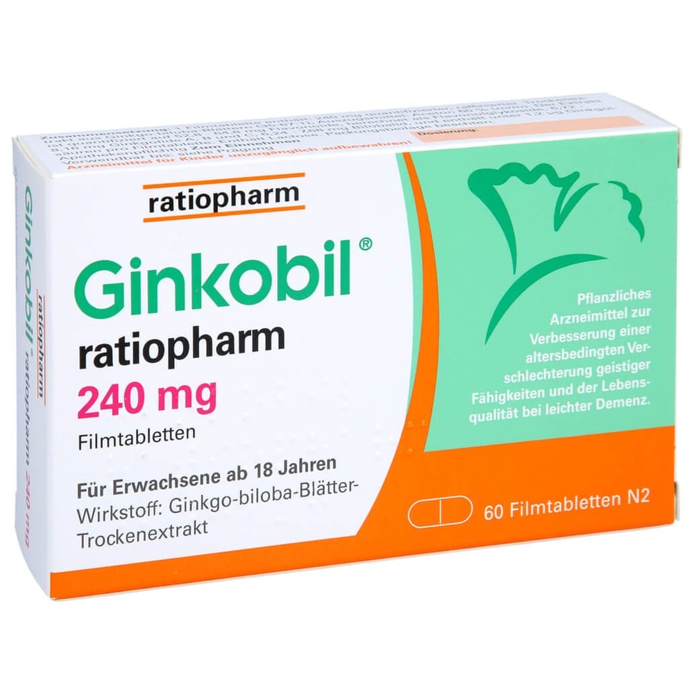 Ginkobil ratiopharm 240mg mit Ginkgo biloba