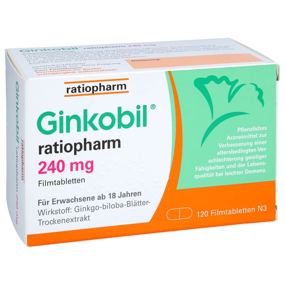Ginkobil ratiopharm 240mg mit Ginkgo biloba
