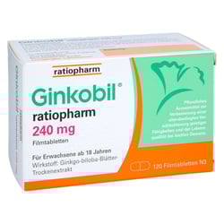 Ginkobil ratiopharm 240mg mit Ginkgo biloba