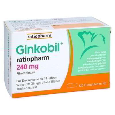 Ginkobil ratiopharm 240mg mit Ginkgo biloba