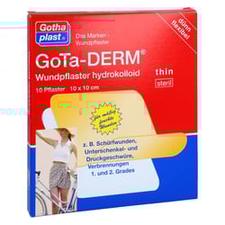 GOTA-DERM thin hydrokoll.Wundpfl.steril 10x10 cm