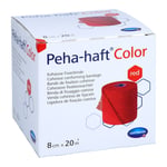 Peha-haft Color Fixierbinde latexfrei 8 cmx20 m rot