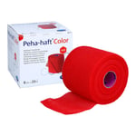 Peha-haft Color Fixierbinde latexfrei 8 cmx20 m rot