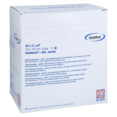 Mullkompressen 10x10 8-fach steril