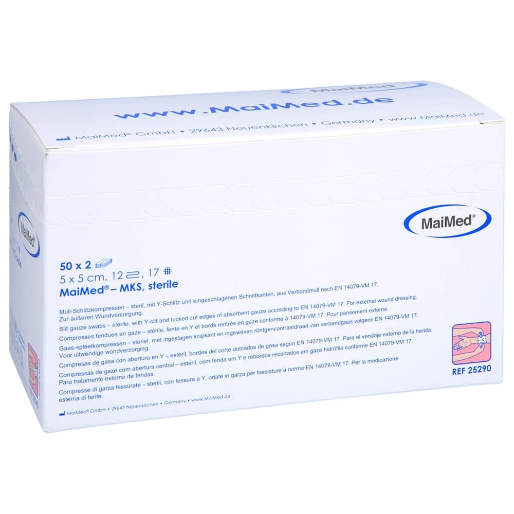 Schlitzkompressen 5x5 12-fach steril