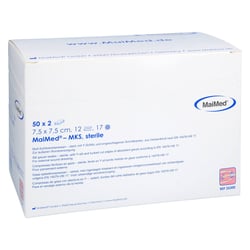 Schlitzkompressen 7,5x7,5 cm steril 12fach