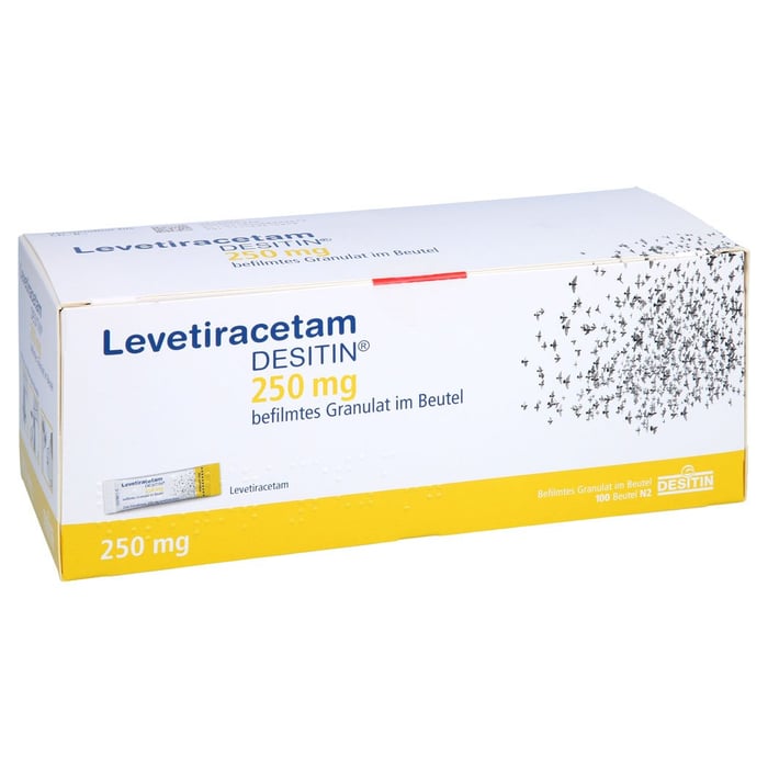 Levetiracetam Desitin 250mg befilmtes Granulat im Beutel