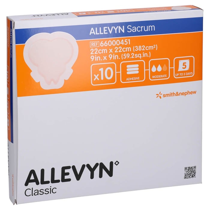 Allevyn Sacrum groß 22x22 cm Wundverband haftend