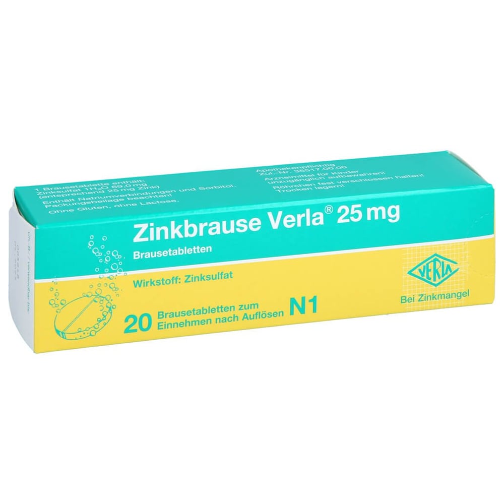 Zinkbrause Verla 25 mg