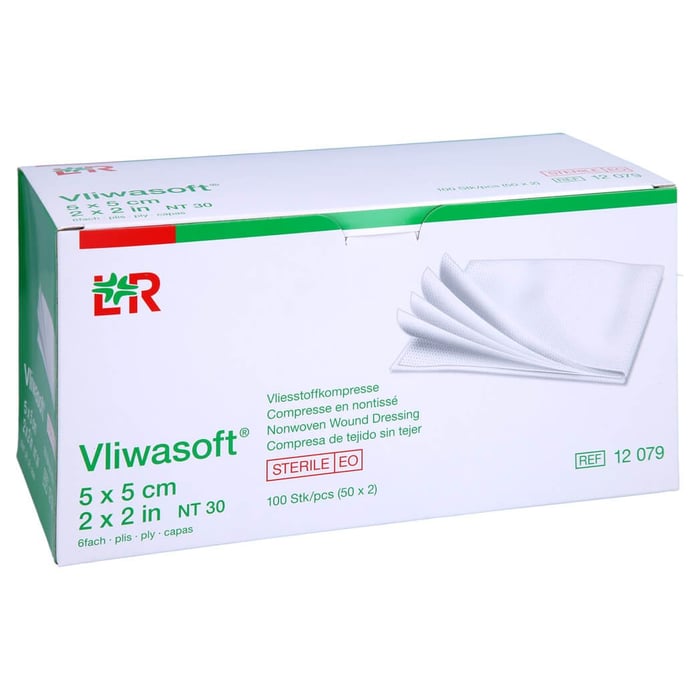 Vliwasoft Vlieskompressen steril 5x5cm