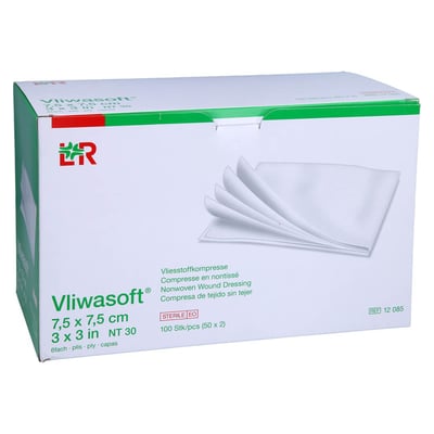 Vliwasoft Vlieskompressen steril 7,5x7,5 cm