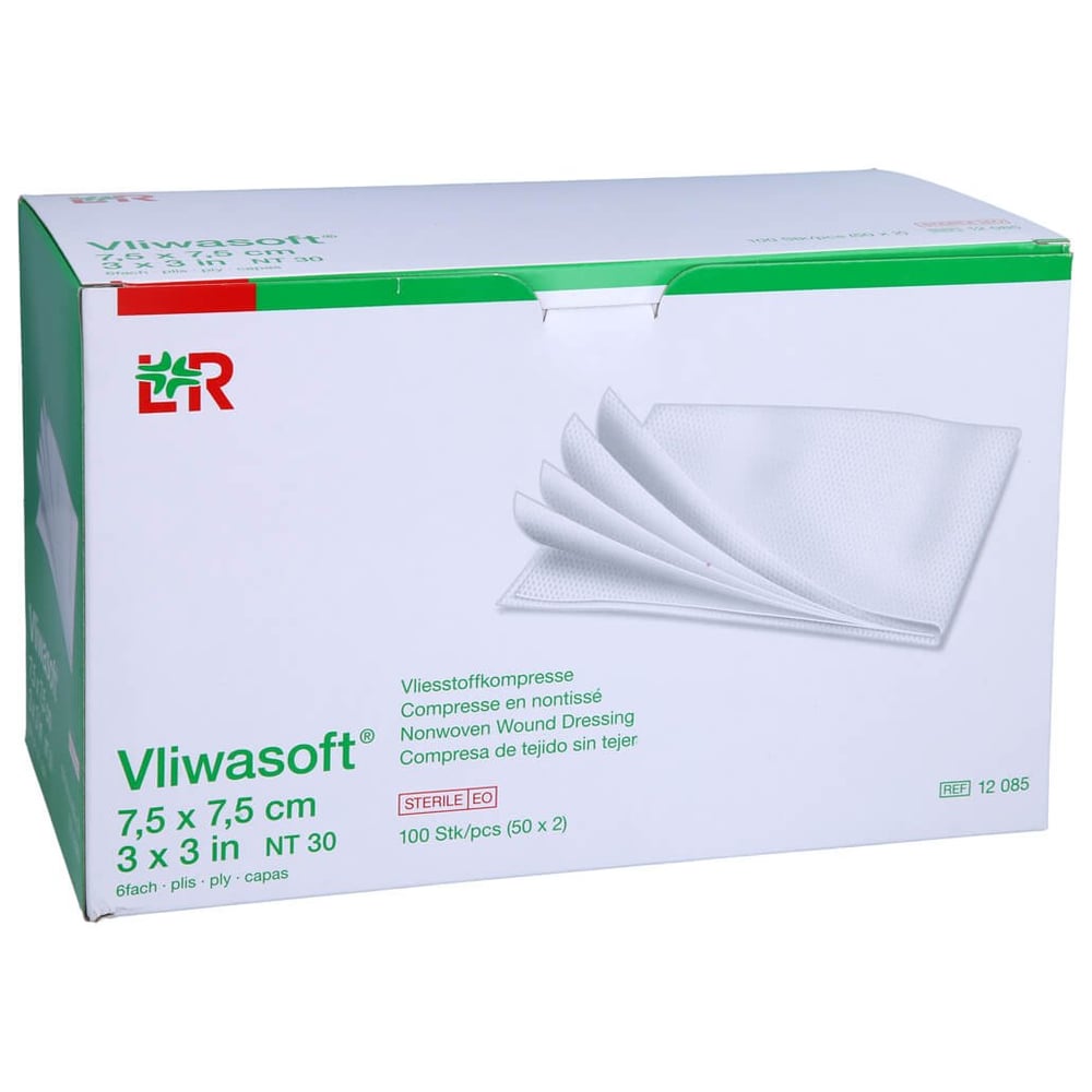 Vliwasoft Vlieskompressen steril 7.5x7.5cm