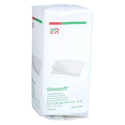 Vliwasoft Vlieskompressen unsteril 7,5x7,5 cm