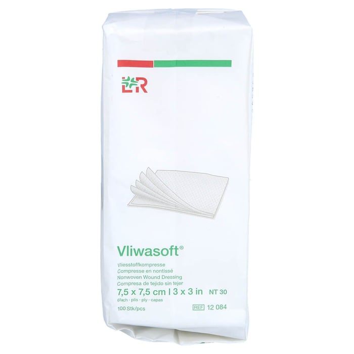 Vliwasoft Vlieskompressen unsteril 7.5x7.5cm
