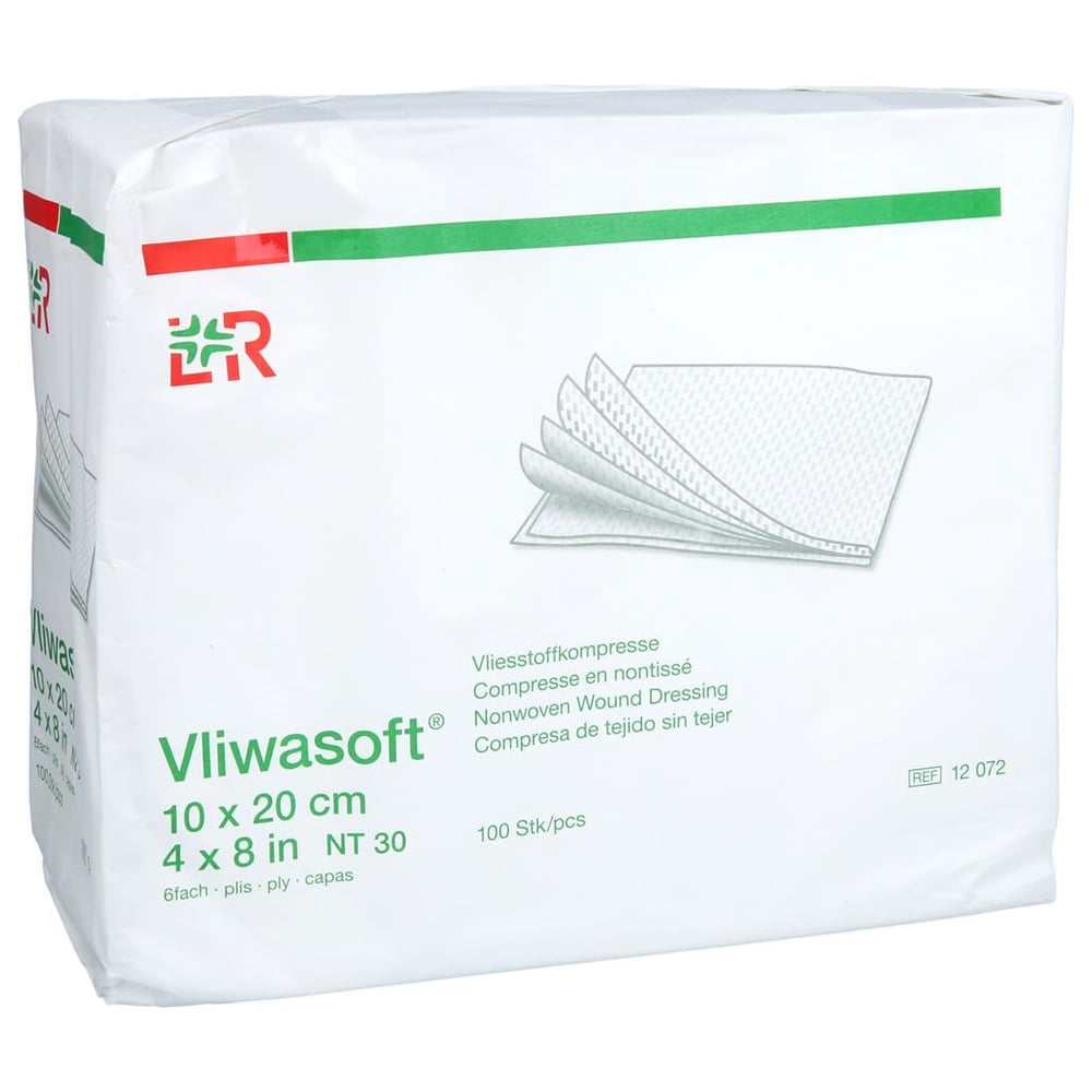 Vliwasoft Vlieskompressen unsteril 10x20 cm