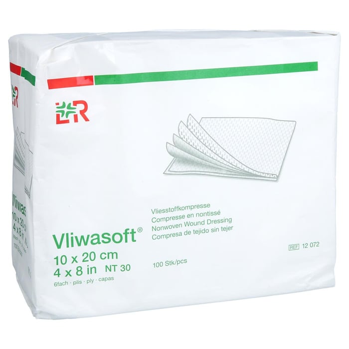 Vliwasoft Vlieskompressen unsteril 10x20 cm