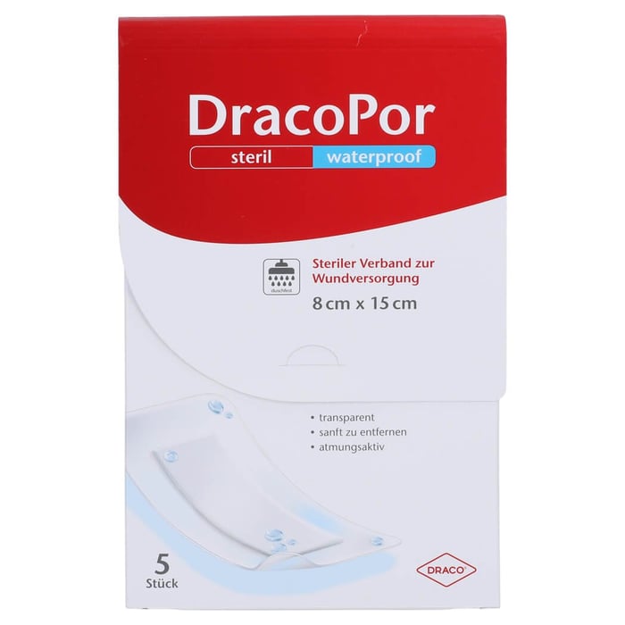 Dracopor Waterproof Wundverband steril 15cmx8cm