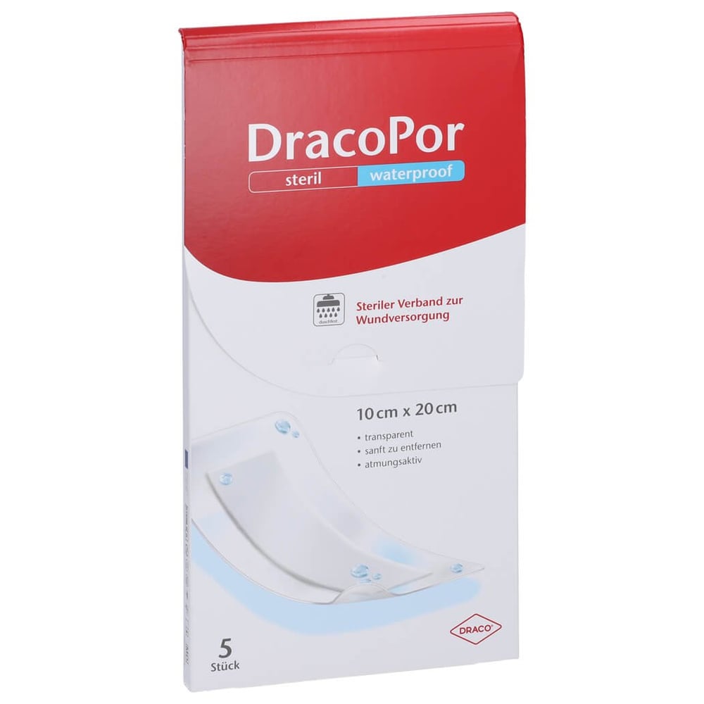 Dracopor Waterproof Wundverband steril 20cmx10cm