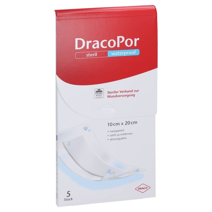 Dracopor Waterproof Wundverband steril 20cmx10cm