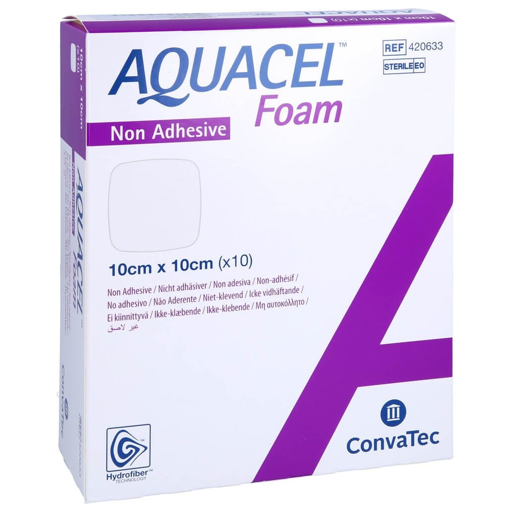 Aquacel Foam nicht adh siv 10x10 cm Verband