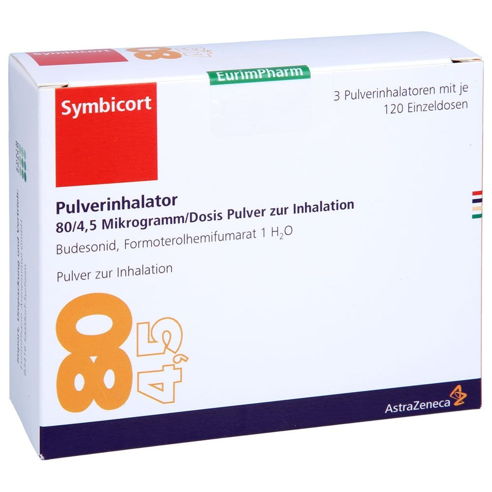 Symbicort Pulverinhalator 80/4,5 Mikrogramm/Dosis