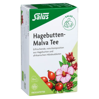 Hagebutten Malva Tee Früchtetee Bio Salus Filterbeutel Produktbild 1