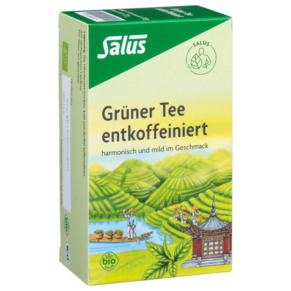 Grüner Tee entkoffeiniert bio Salus
