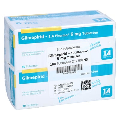 Glimepirid - 1 A Pharma 6 mg Tabletten