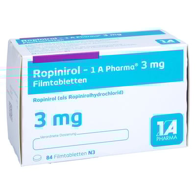 Ropinirol - 1 A Pharma 3 mg Filmtabletten