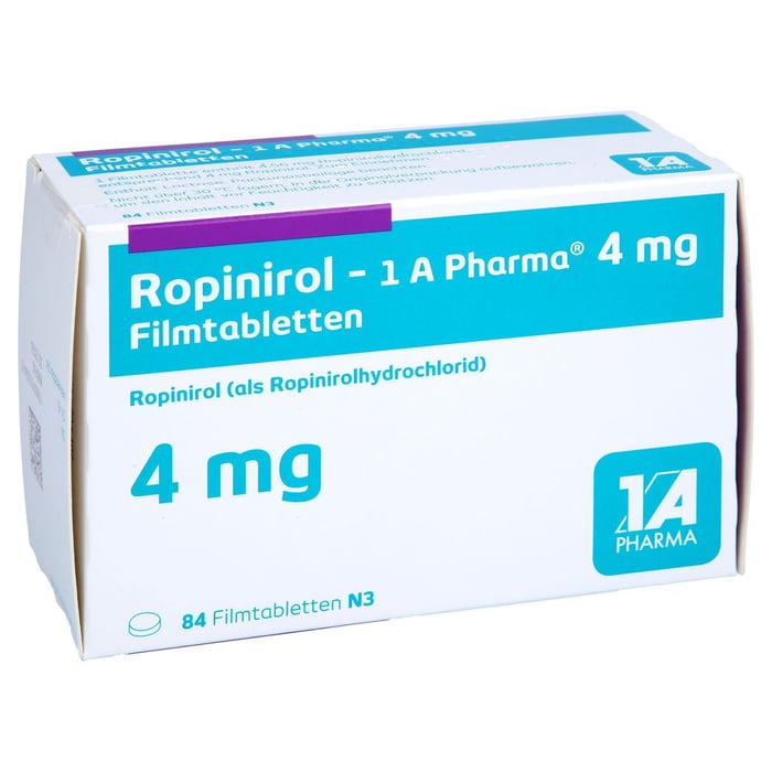 Ropinirol - 1 A Pharma 4 mg Filmtabletten