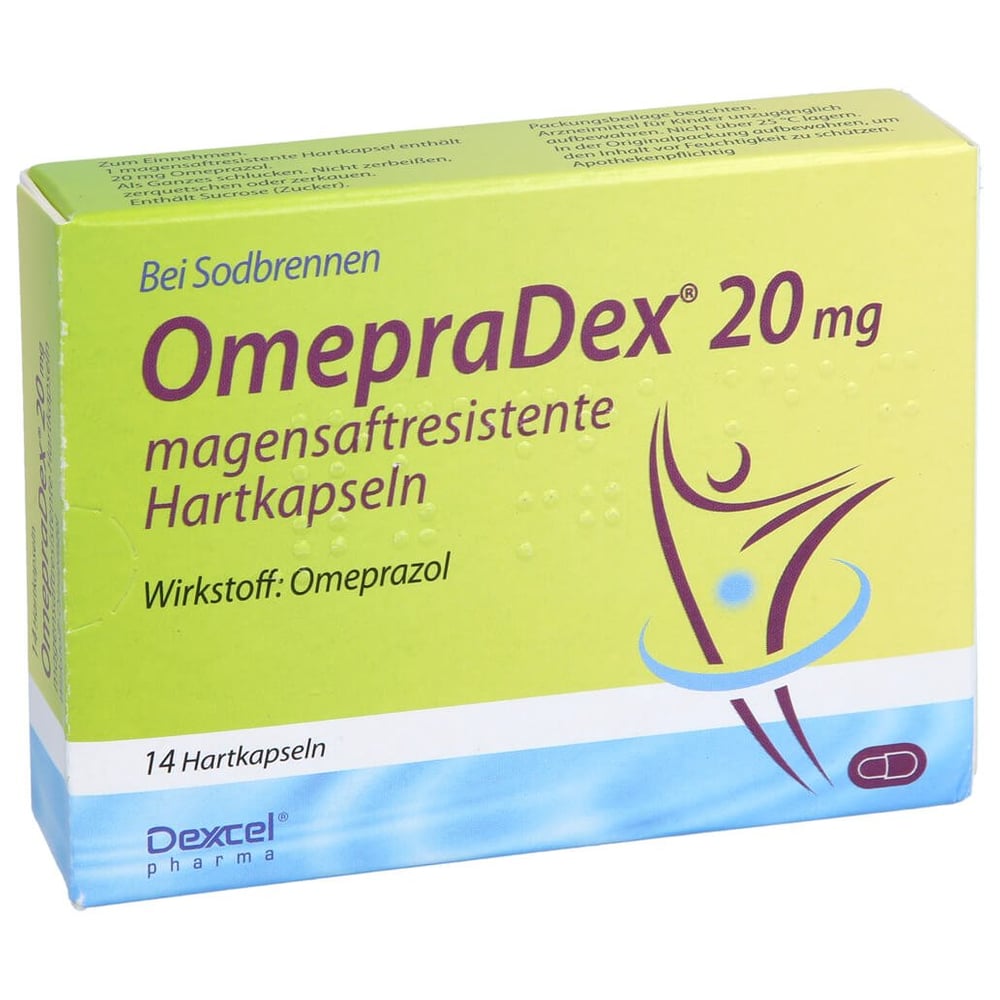 OmepraDex 20 mg magensaftresistente Hartkapseln