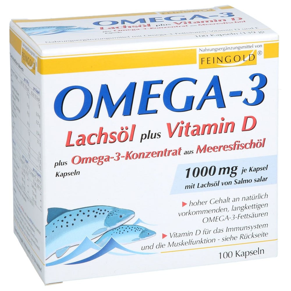 Omega-3 LachsÖl+ Vitamin D + Omega-3-Konzentrat
