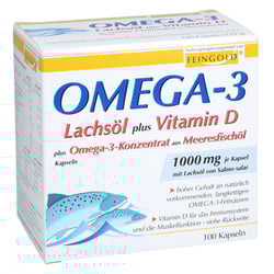 Omega-3 LachsÖl+ Vitamin D + Omega-3-Konzentrat