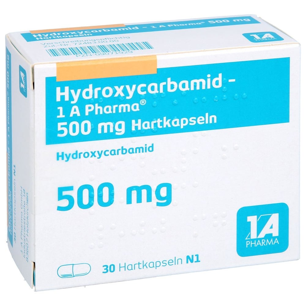 Hydroxycarbamid - 1 A Pharma 500 mg Hartkapseln