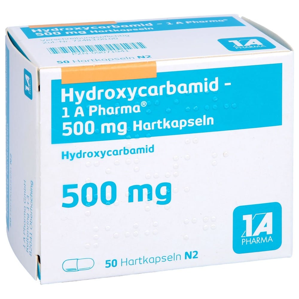 Hydroxycarbamid - 1 A Pharma 500 mg Hartkapseln