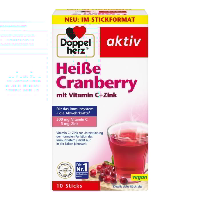 Doppelherz Heiße Cranberry mit Vitamin C + Zink