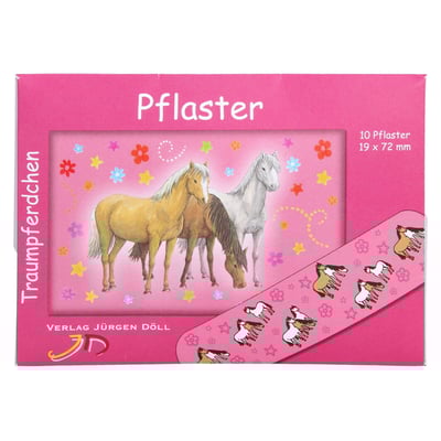 Kinderpflaster Traumpferdchen rot Briefchen